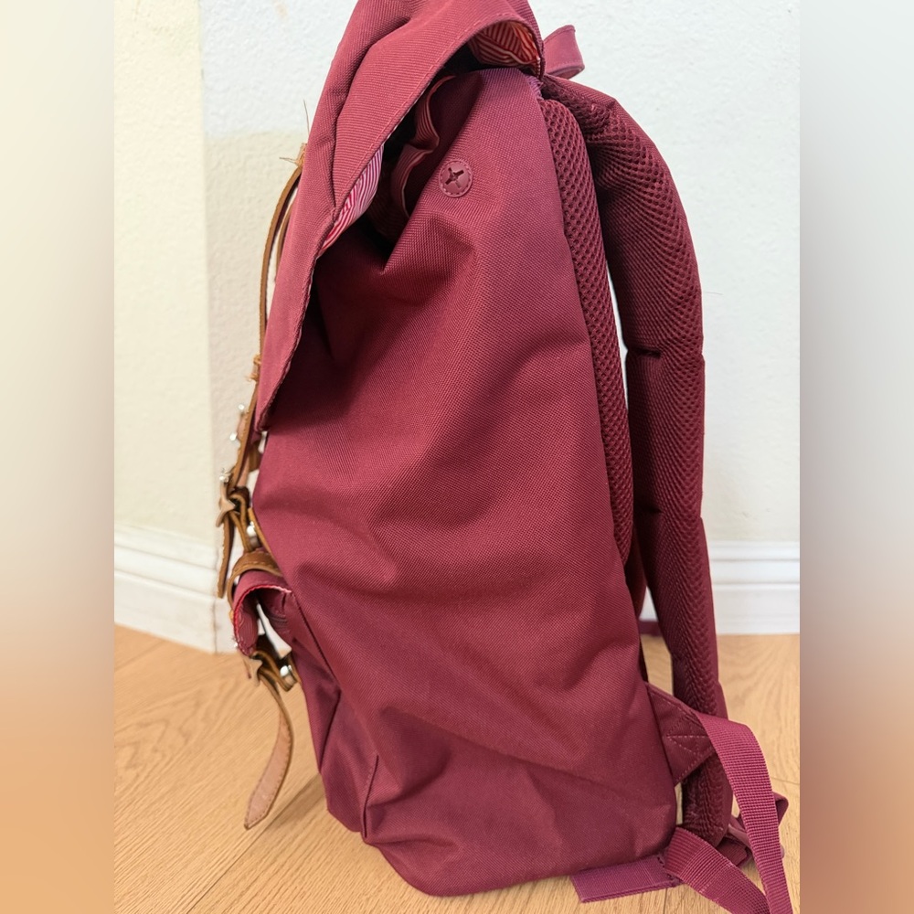 Herschel Supply Co Little America Backpack Windsor Wine Red Laptop - Picture 7 of 9